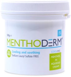 Menthoderm 1% Menthol Aqueous Crm Pot 500g