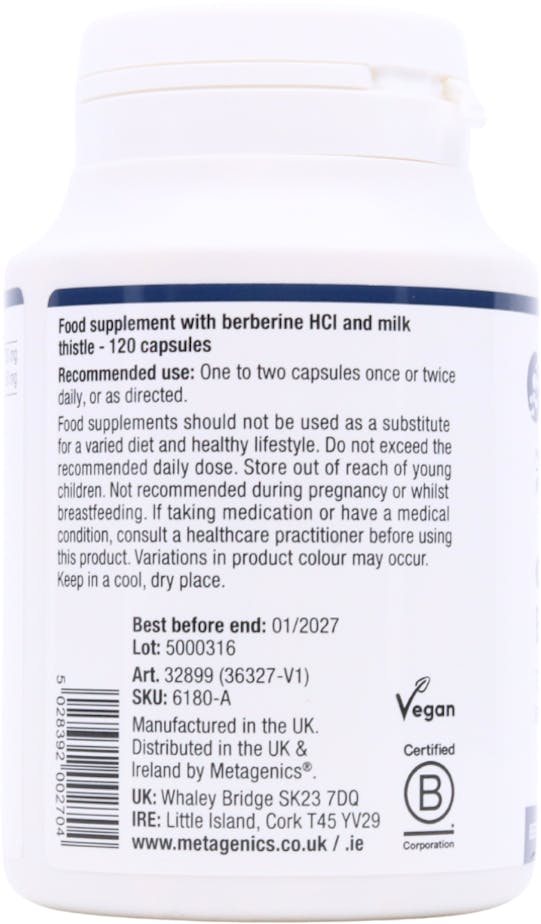 Metagenics Berberine 250 120 Capsules - 2
