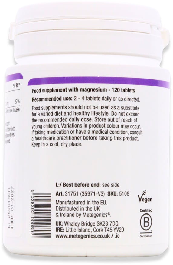 Metagenics Magnesium Glycinate 120 Tablets - 3