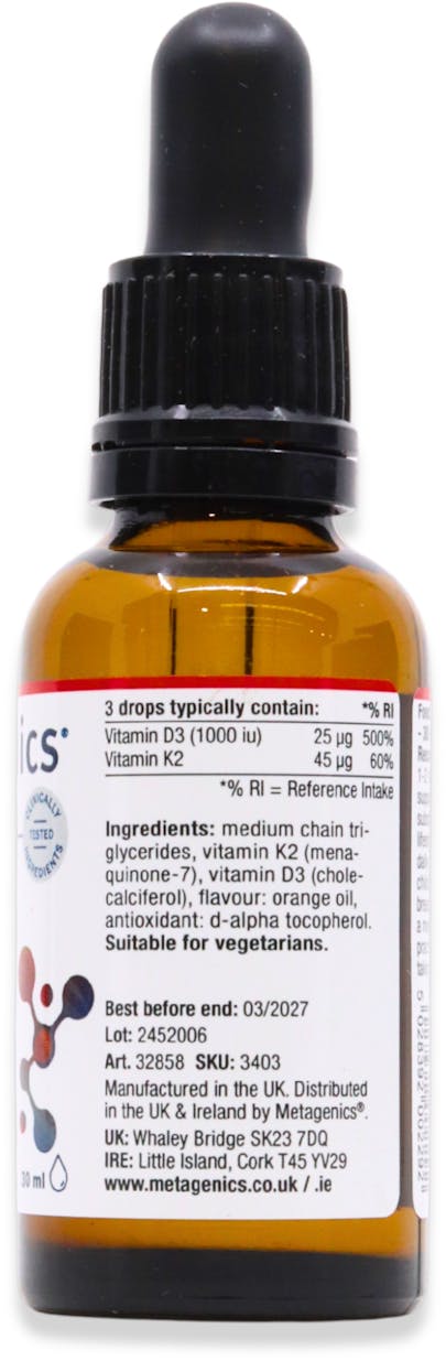 Metagenics Vitamin D3 with K2 30ml - 2