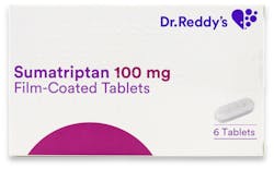Migraine treatment -  Dr. Reddy's Sumatriptan 100mg (PGD) 6 tablets