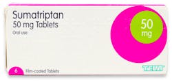 Migraine treatment - Sumatriptan 50mg (PGD) 6 tablets