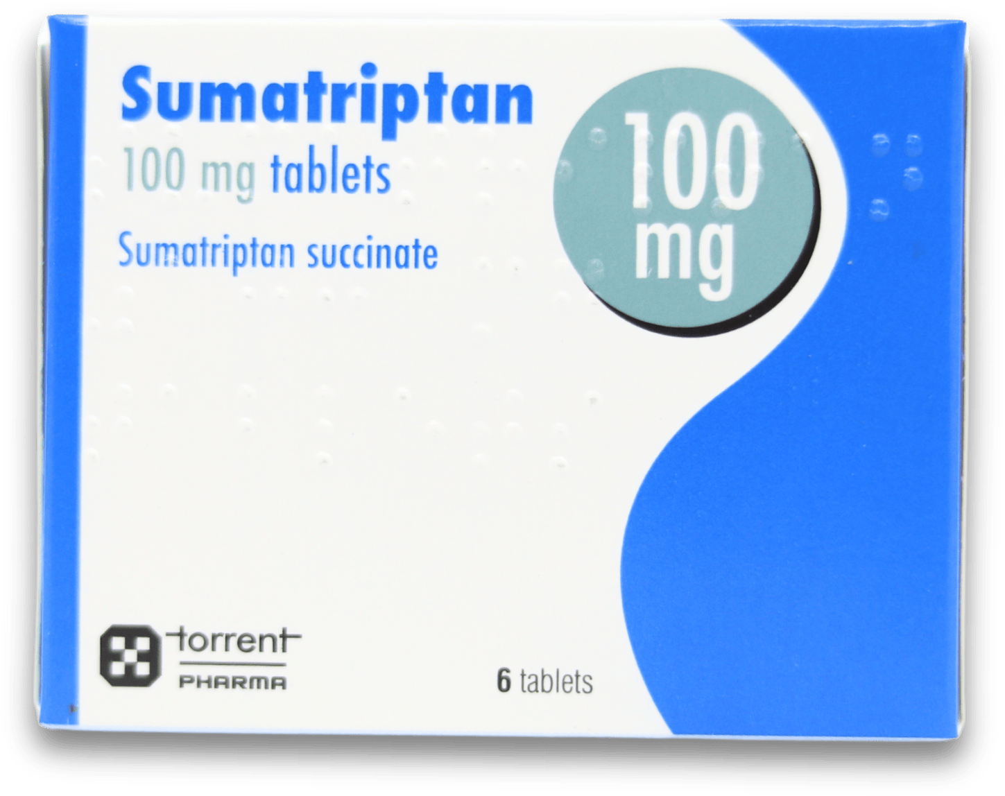 Migraine treatment - Torrent Sumatriptan 100mg 6 Tablets