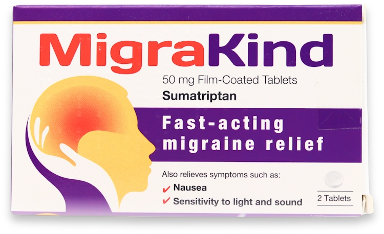 Migrakind Fast Acting Migraine Relief Tablets 50mg 2