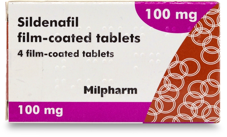 Milpharm Sildenafil 100mg (PGD) 4 Tablets