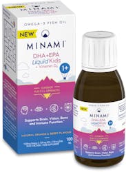 Minami DHA+EPA Liquid Omega-3 for Kids + Vitamin D3 100ml