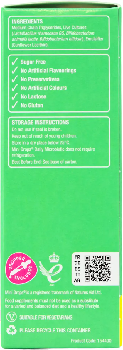 Natures Aid Mini Drops Daily Microbiotic 50ml - 2