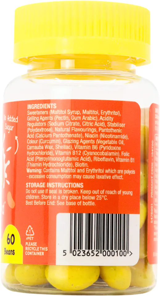 Natures Aid Mini Drops Jelly Beans Energy & Mind Tropical 60 Pack - 2