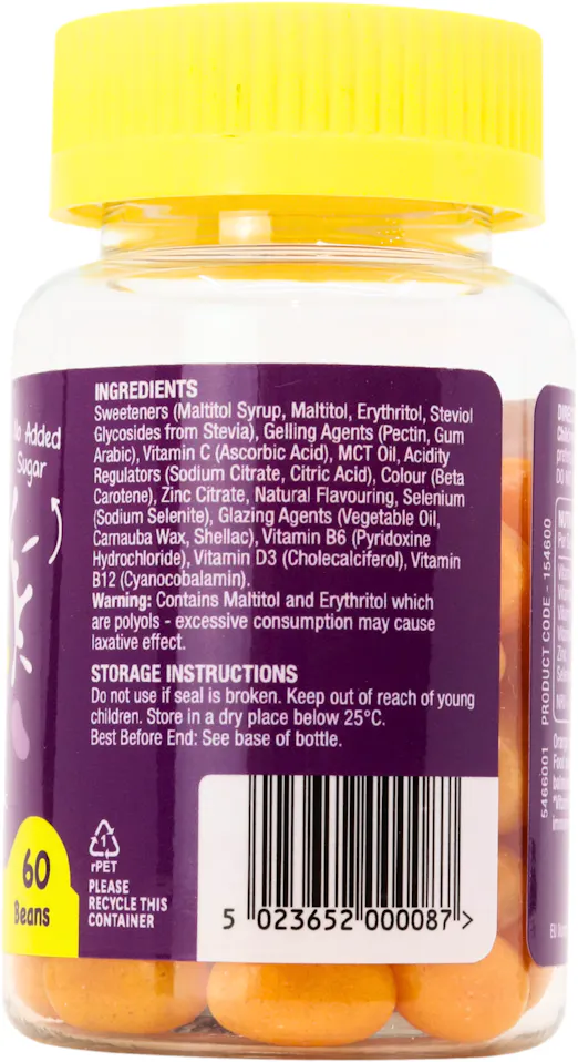 Natures Aid Mini Drops Jelly Beans Immune  Orange 60 Pack - 2