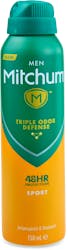 Mitchum Men 48HR Protection Sport Antiperspirant Deodorant 150ml