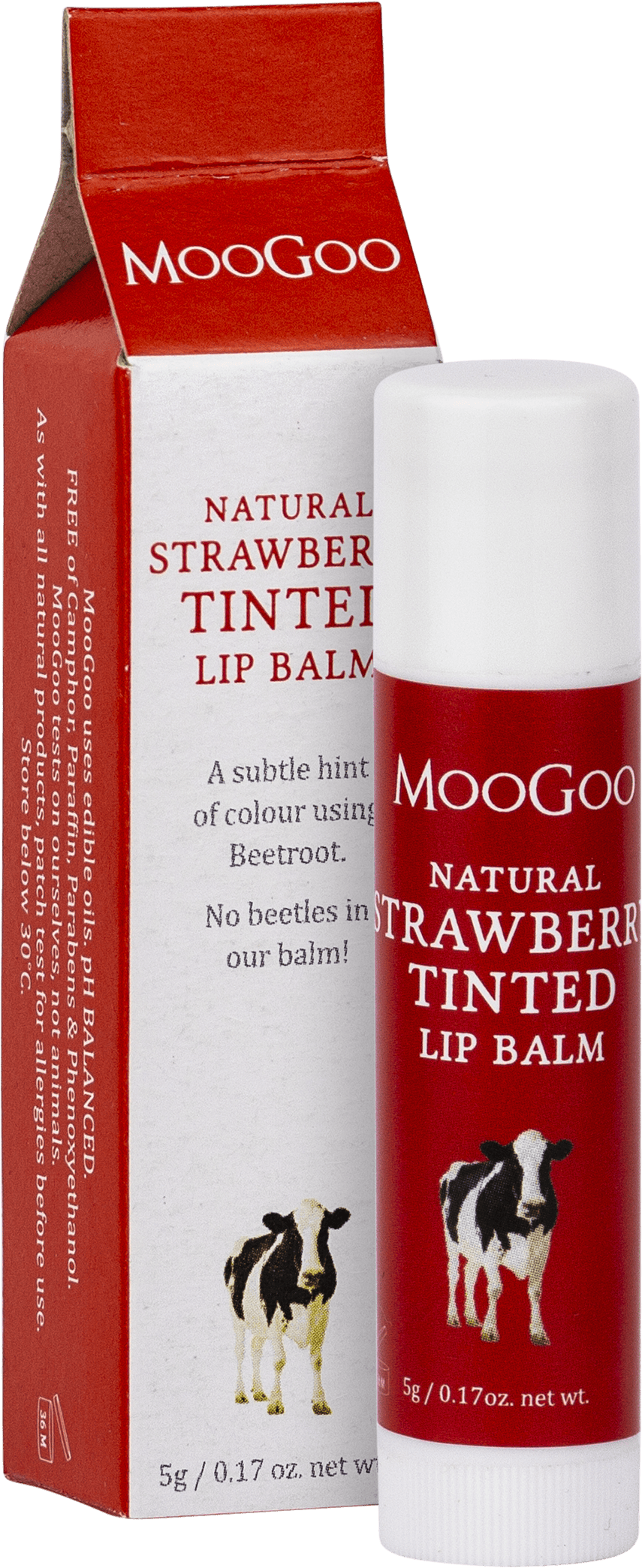 MooGoo Lip Balm - Strawberry Tinted 5g
