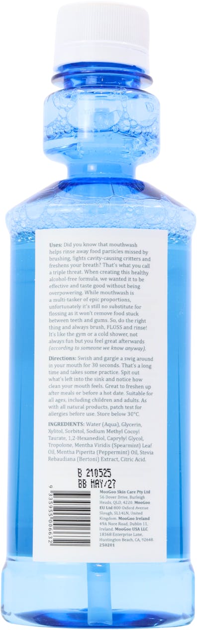 MooGoo Natural Mooth Wash Spearmint 250ml - 2