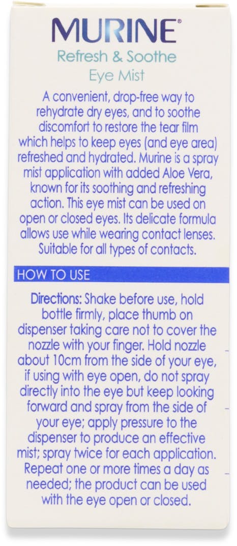 Murine Refresh & Soothe Eye Mist 10ml - 3