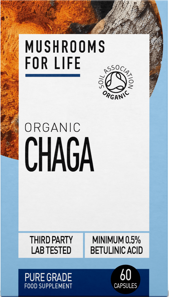 Mushrooms For Life Organic Chaga 60 Capsules