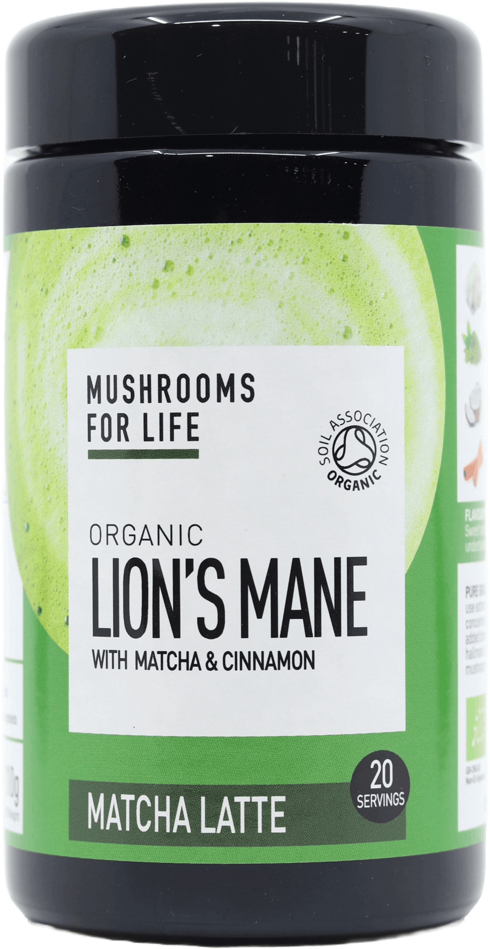 Mushrooms For Life Organic Lion's Mane Matcha Latte 110g