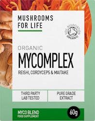 Mushrooms For Life Organic Mycomplex Powder 60g