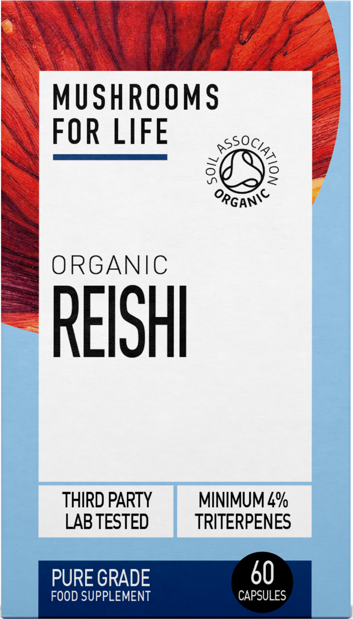 Mushrooms For Life Organic Reishi 60 Capsules