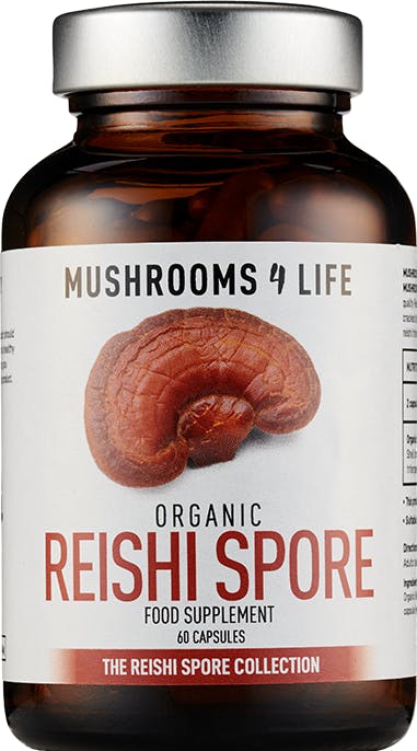 Mushrooms 4 Life Organic Reishi Spore 60 Capsules | Medino