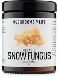 Mushrooms 4 Life Organic Snow Fungus Powder Amber Glass 60g
