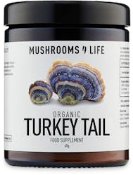 Mushrooms 4 Life Organic Turkey Tail Powder Amber Glass 60g