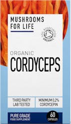 Mushrooms For Life Organic Cordyceps 60 Capsules