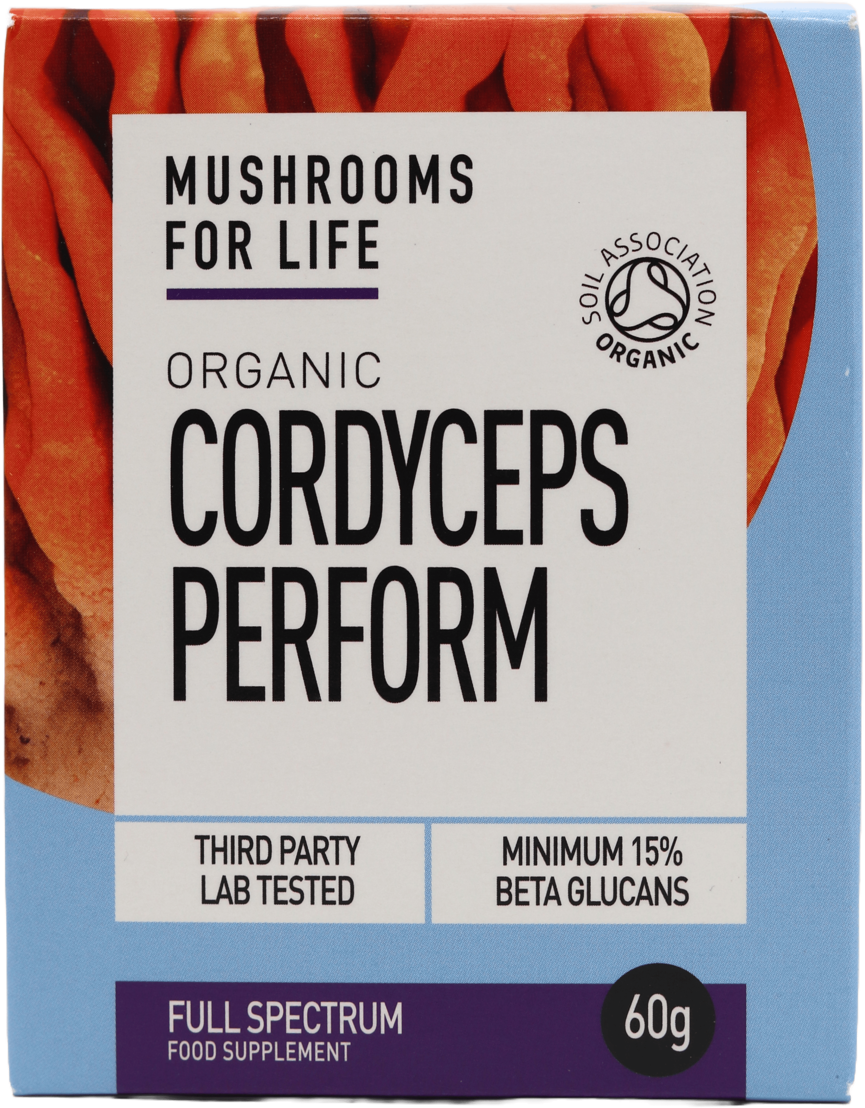 Mushrooms For Life Organic Cordyceps Perform Full Spectrum Powder 60g