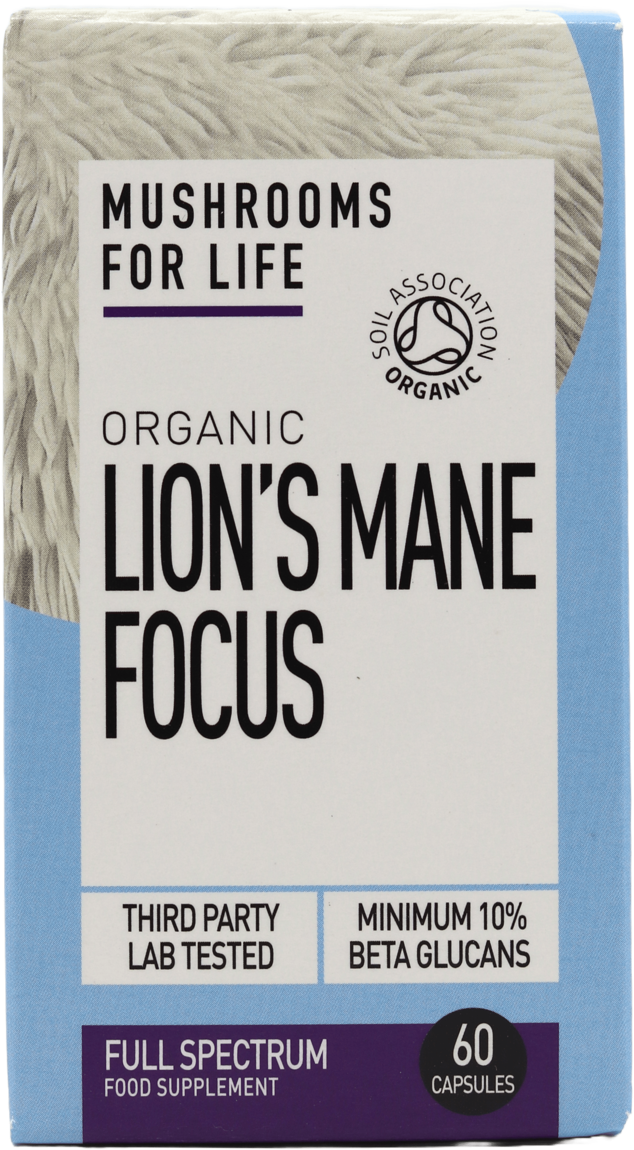 Mushrooms For Life Organic Lion's Mane Focus Full Spectrum 60 Capsules