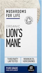 Mushrooms For Life Organic Lion's Mane 60 Capsules