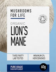 Mushrooms For Life Organic Lion's Mane Powder 60g