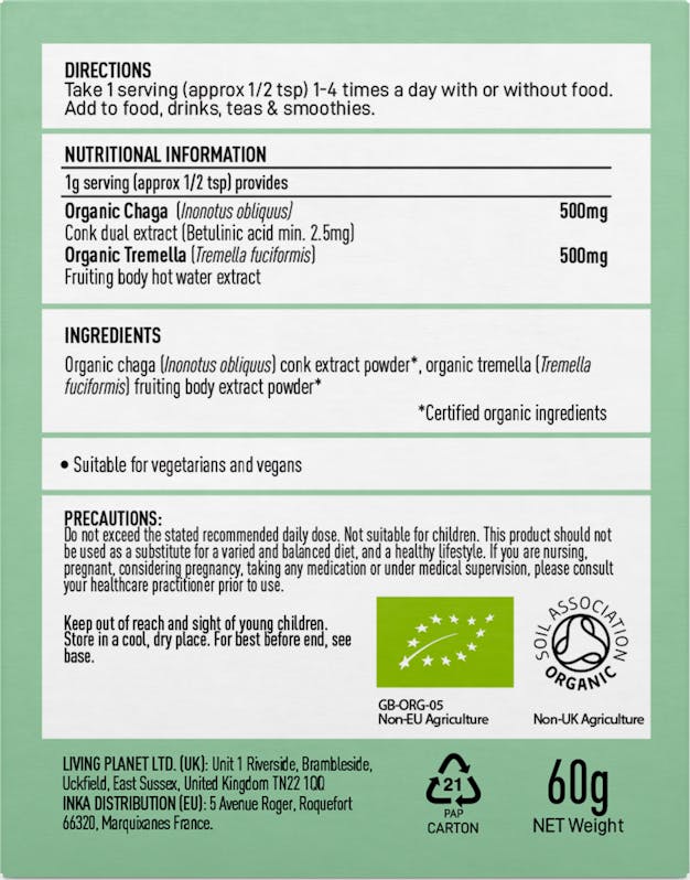 Mushrooms For Life Organic Myco Beauty Powder 60g - 2