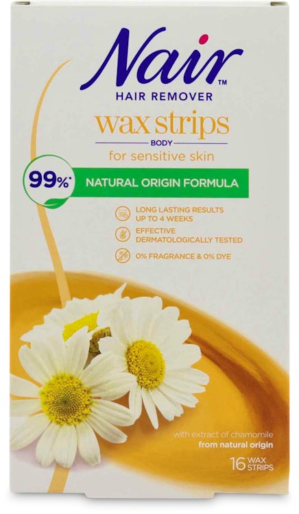 Nair Body Wax Strips with Camomile Extract 16 Strips | medino