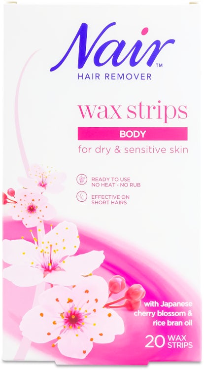 Nair Body Wax Strips With Japanese Cherry Blossom 20 Strips Medino