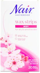 Nair Body Wax Strips with Japanese Cherry Blossom 20 Strips