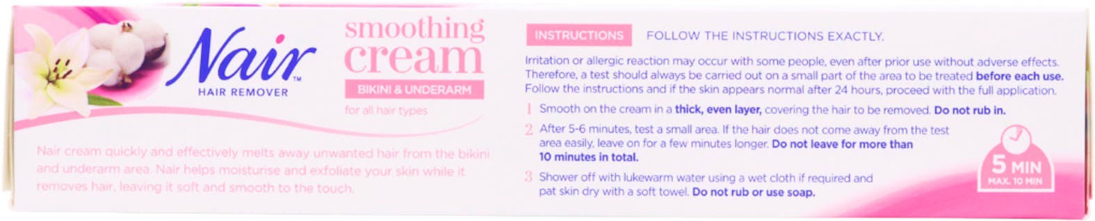 Nair Hair Remover Bikini & Underarm Smoothing Cream 90ml - 2