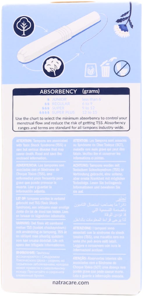 Natracare Organic Super Applicator Tampons 16 pack - 2
