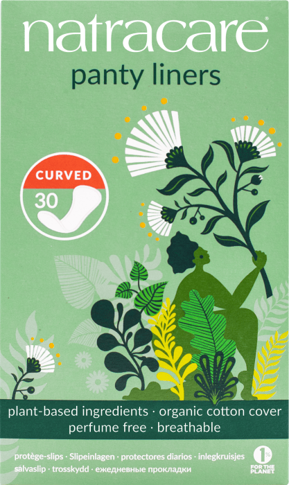 Natracare Panty Liners Curved 30 pack