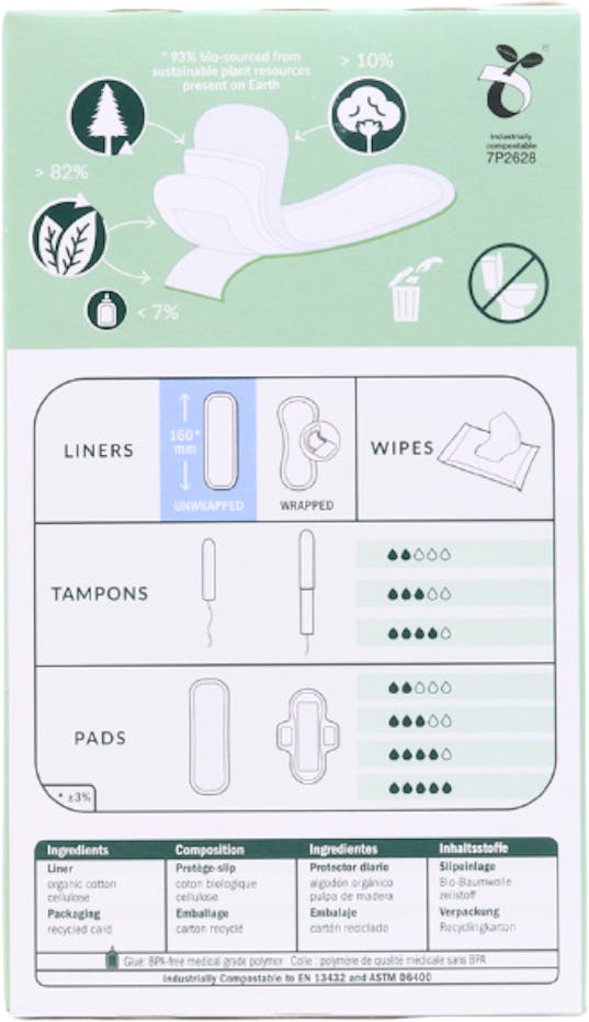 Natracare Panty Liners Mini 30 pack - 2