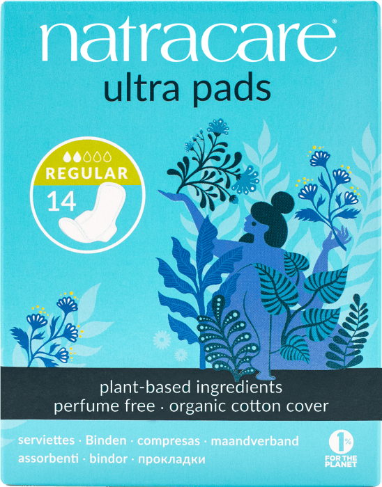 Natracare Ultra Pads Regular with Wings 14 pack