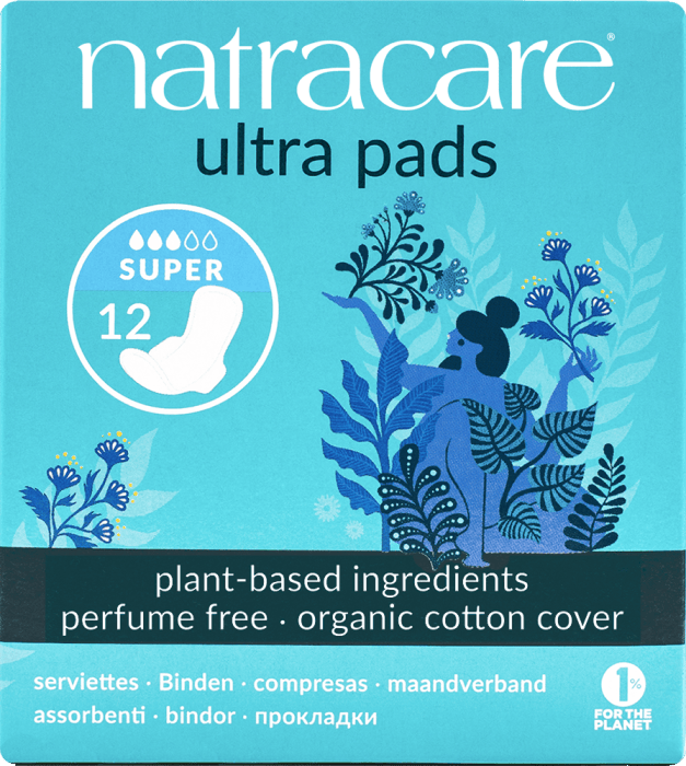 Natracare Ultra Pads Super Wings 12 pack