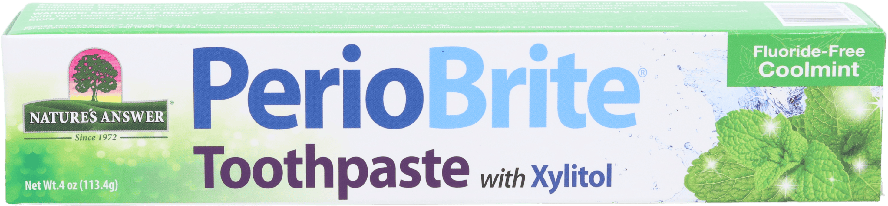 Nature's Answer Periobrite Cool Mint Toothpaste