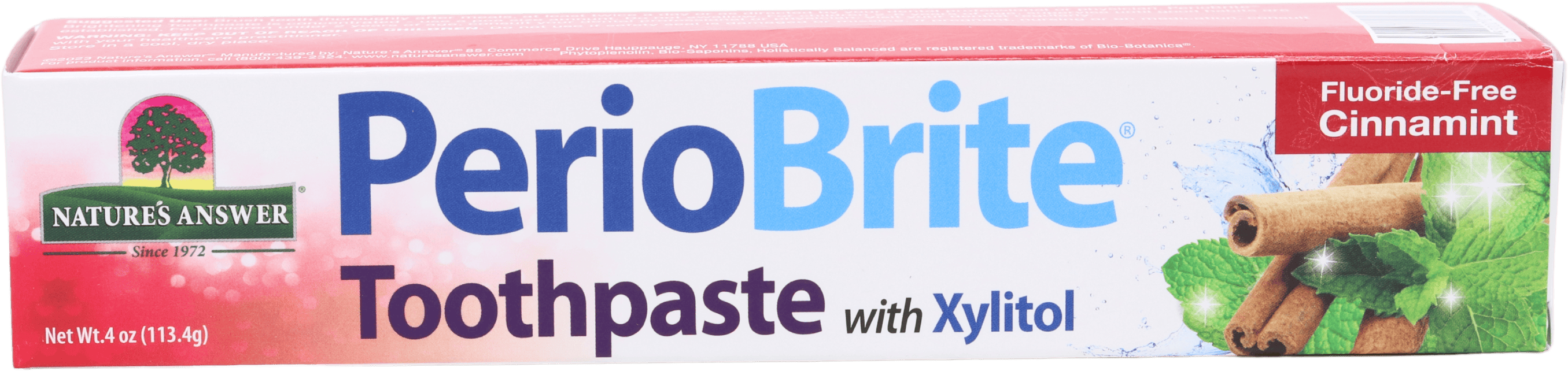 Nature's Answer PerioBrite Toothpaste Cinnamint