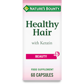 Nature's Bounty Healthy Hair with Keratin 60 Capsules | medino
