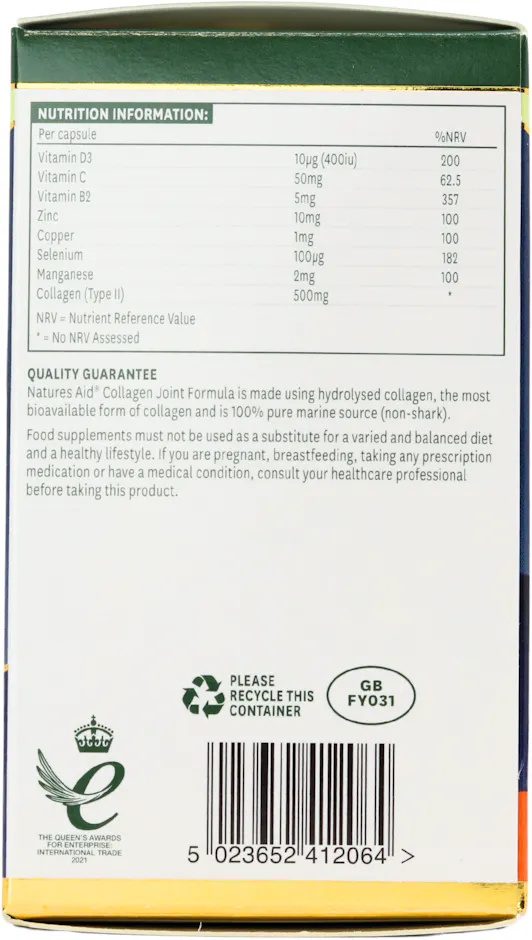 Nature's Aid Collagen Joint Formula 60 Capsules - 3