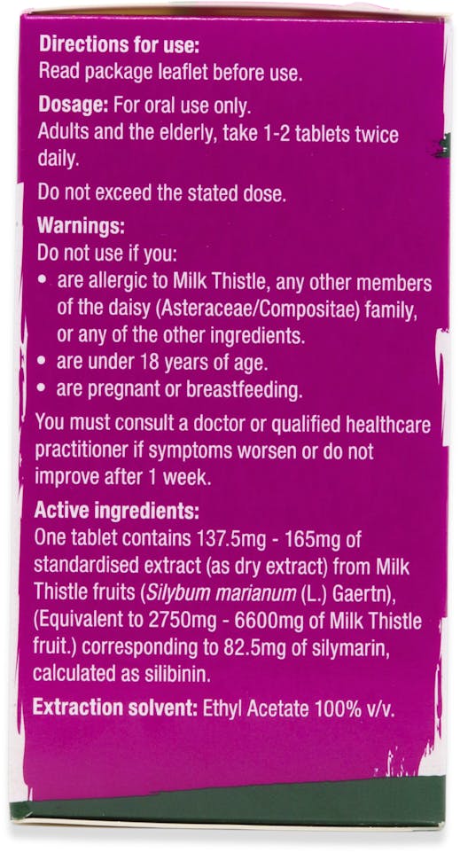 Nature's Aid DigestEeze Milk Thistle 60 Tablets - 2