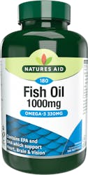 Nature's Aid Fish Oil 1000mg Omega-3 180 Softgels