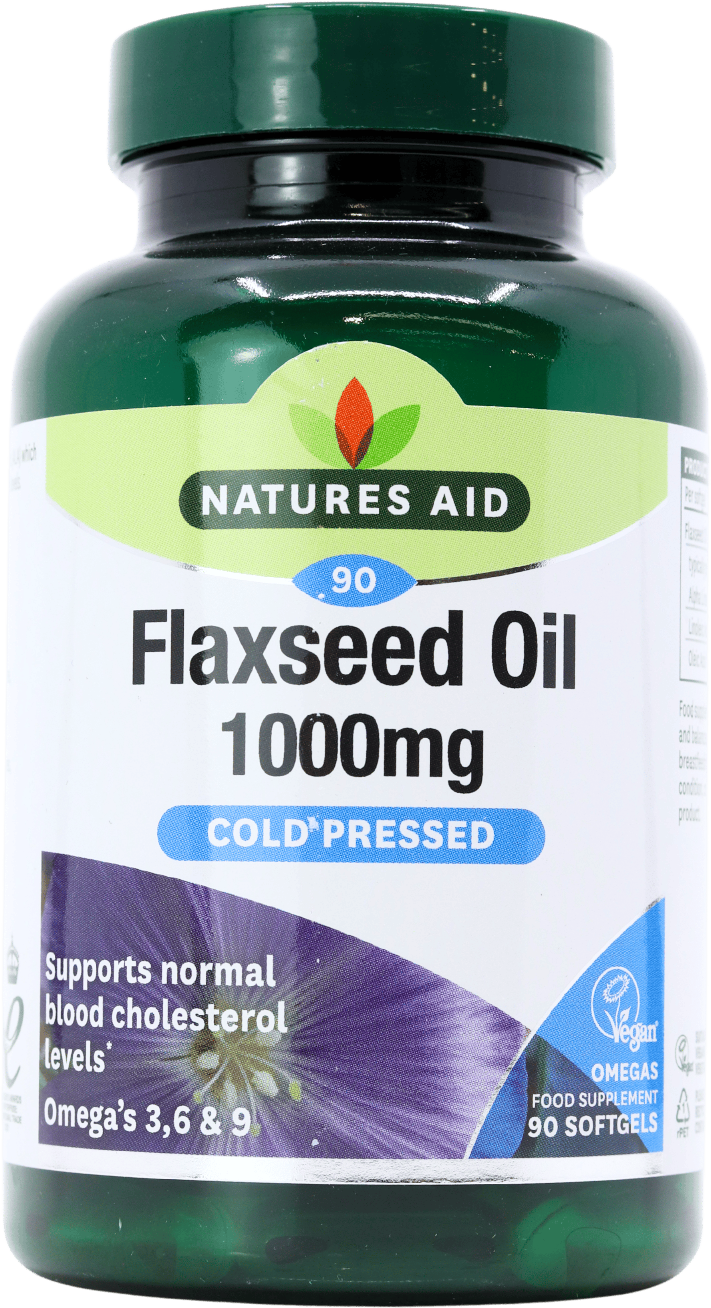 Nature's Aid Flaxseed Oil 1000mg 90 Capsules