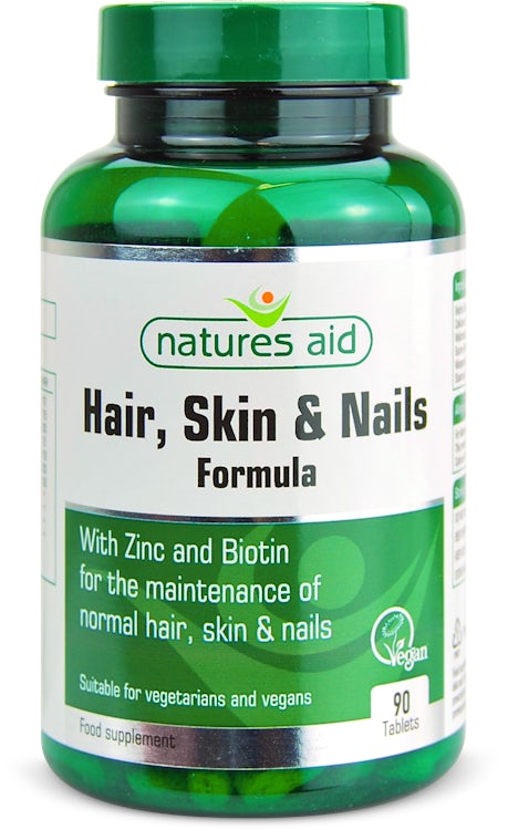 Natures Aid Hair Skin And Nails Formula 90 Tablets Medino