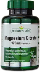Nature's Aid Magnesium Citrate 125mg 60 Tablets