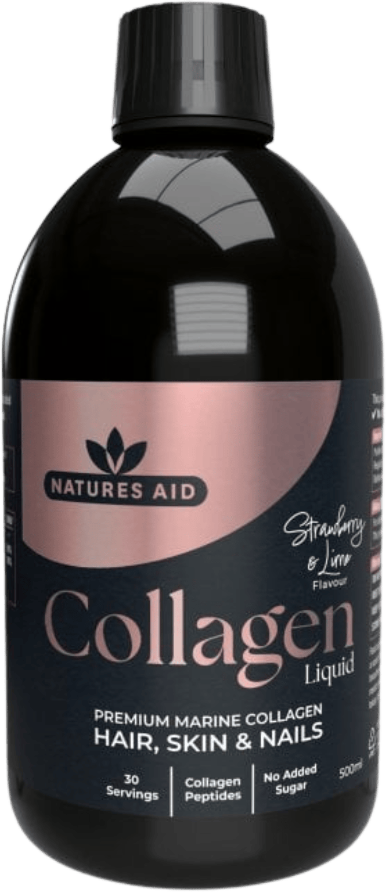 Nature's Aid Marine Collagen Liquid 5000mg Strawberry & Lime 500ml