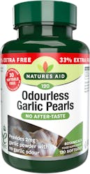 Nature's Aid Odourless Garlic Pearls 120 Softgels